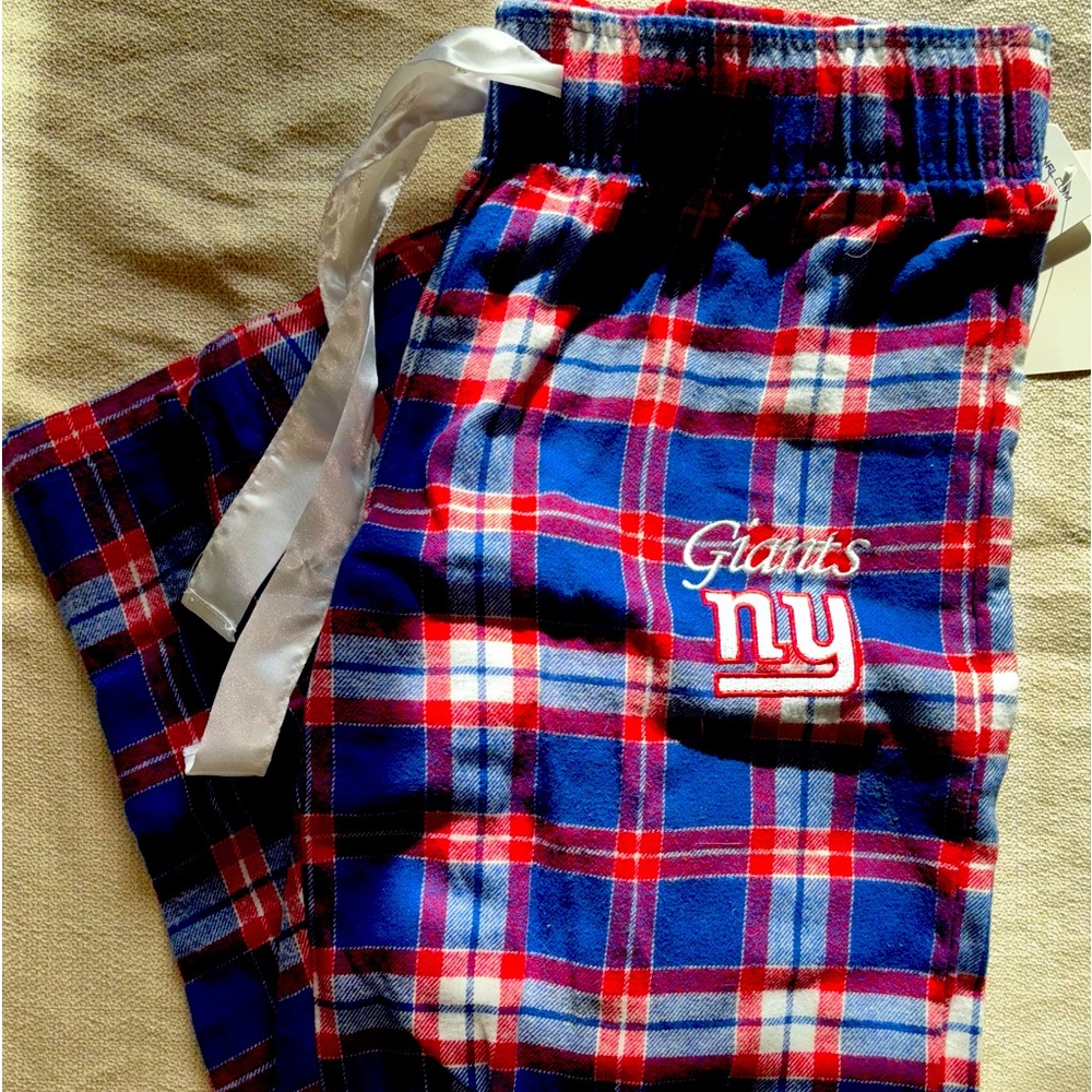 Ladies NY Giants flannel pajama pants NWT
